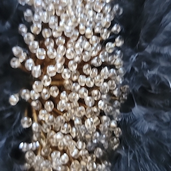 Eloquii Feather Beaded Slides 10 wide - Picture 7 of 9